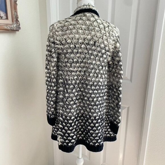 Alice + Olivia Open Drap Cardigan Chunky Knit Ombre Size Small/ Medium As Is - Picture 4 of 10
